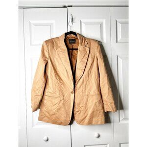 Andamane Guia Brown Cotton Blend One Button Blazer Jacket Women's Size IT 38